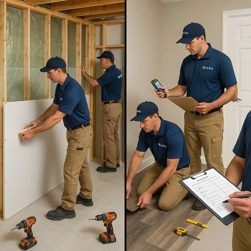 Repairs and Reconstruction process in Corrales, NM